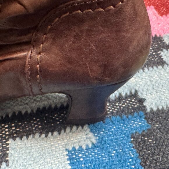 Ginita Lace-Up Leather Boot Victorian Style with Spool Heel, EU 40, Brown - Picture 11 of 11